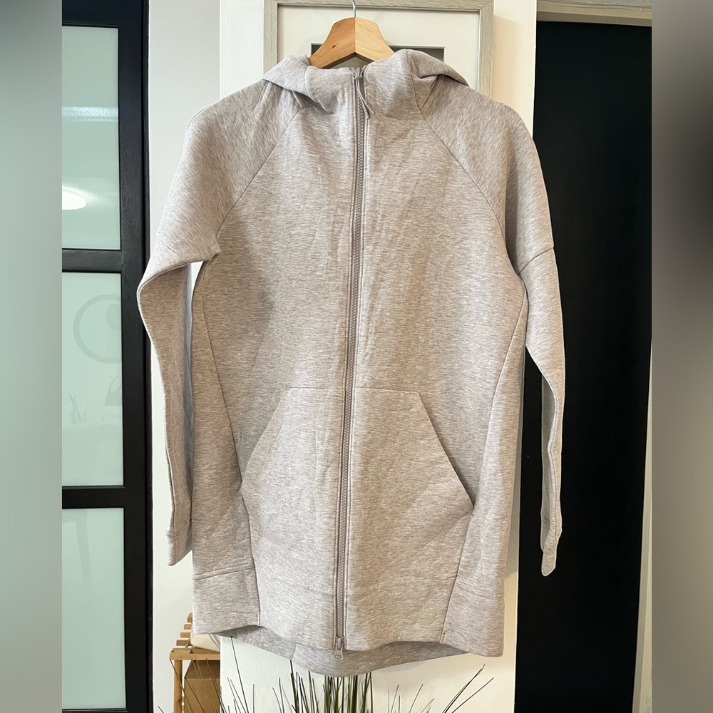 New Balance Heather Gray Zip-Up Hoodie